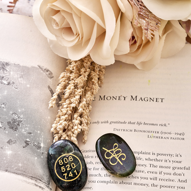 Natural Zibu & Grabovoi Wealth Coins for Financial Miracles & Abundance