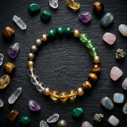 Dhan Yog stone bracelet for daily wear promoting success, abundance, and confidence