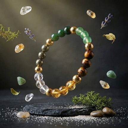 Dhan Yog bracelet suitable for meditation to enhance prosperity energy, balance, and focus