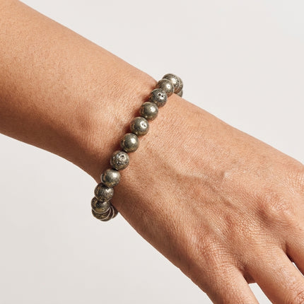 100% Authantic Natural Raw Pyrite Bracelet for Wealth, Success & Protection